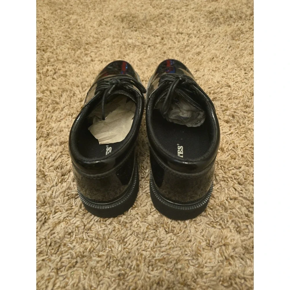 Bates High Gloss Duty Oxford Mens 9 Black Oxford Medium New in factory box tags